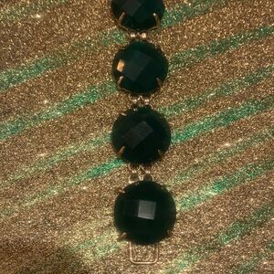 Elegant Green and Gold Women's Bracelet